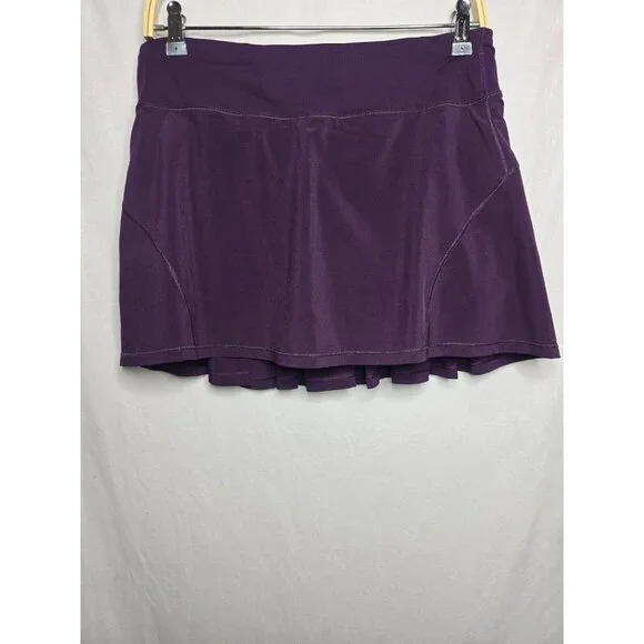 Lululemon 6 Tall Circuit Breaker Skirt Darkest Magenta Plum- Rare - Picture 2 of 11